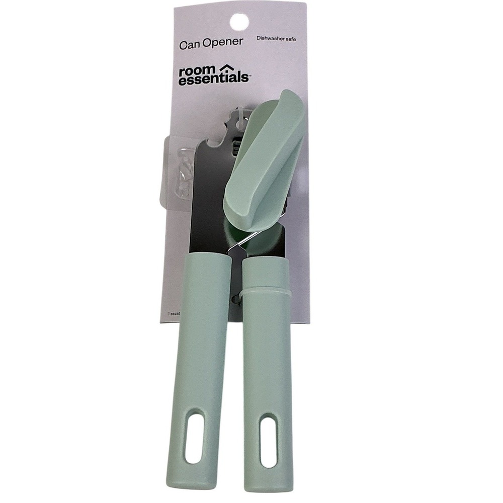 Room Essentials Mint Green Manual Can Opener Dishwasher‎ Safe NEW